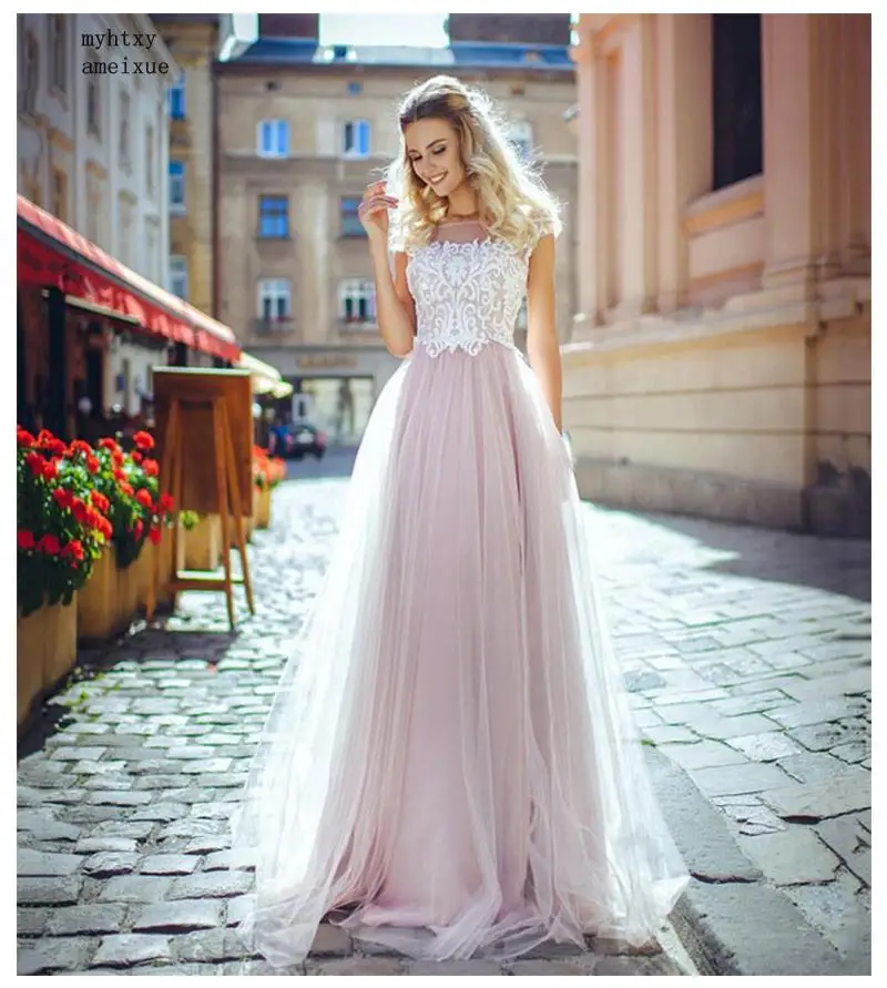 Pink Bridal Dress 2020 Lace Top Sexy Cheap Wedding Dresses Romantic Vestido De Noiva Floor Length Wedding Gown Imported-china
Pink Bridal Dress 2020 Lace Top Sexy Cheap Wedding Dresses Romantic Vestido De Noiva Floor Length Wedding Gown Imported-china