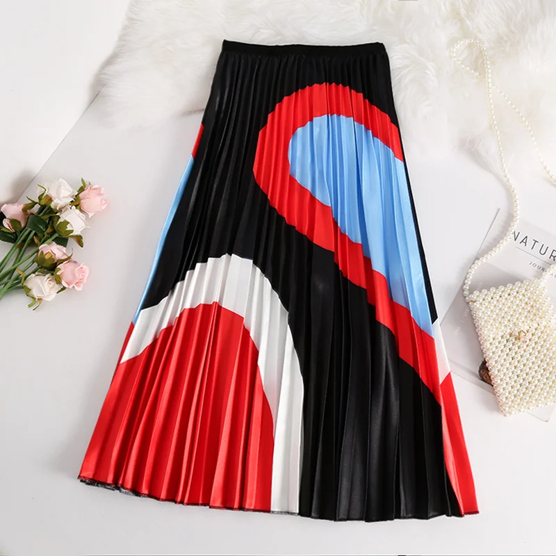 2019 New Summer Streetwear Print Pleated Skirt Fashion Panelled high waist skirts women Slim A-Line Party Club Skirt Female M617
2019 New Summer Streetwear Print Pleated Skirt Fashion Panelled high waist skirts women Slim A-Line Party Club Skirt Female M617