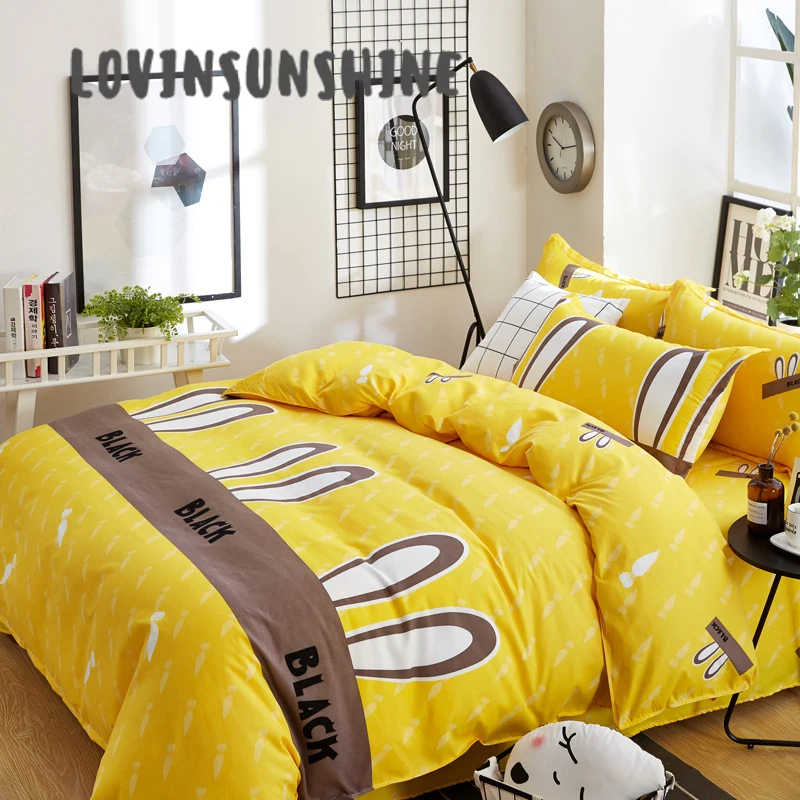 LOVINSUNSHINE Bed Cover Set Cover Bed Sheet Pillowcase Cartoon Rabbit Print For Kids Bed Sheet Set AB#10
LOVINSUNSHINE Bed Cover Set Cover Bed Sheet Pillowcase Cartoon Rabbit Print For Kids Bed Sheet Set AB#10