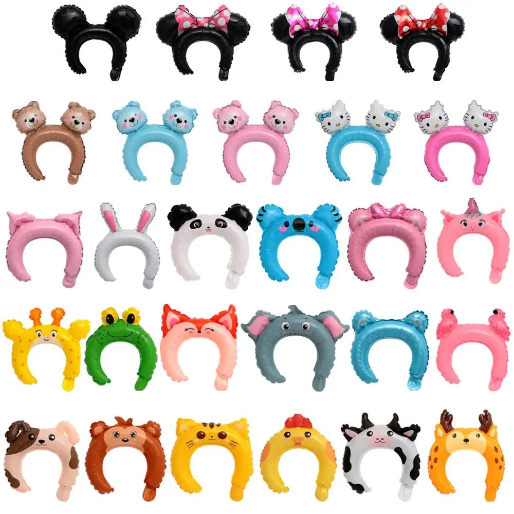 10Pcs Cute Cartoon Foil Balloon Headband Kawaii Animals Balloons Birthday Party Decorations Kids Children's Toys
10Pcs Cute Cartoon Foil Balloon Headband Kawaii Animals Balloons Birthday Party Decorations Kids Children's Toys