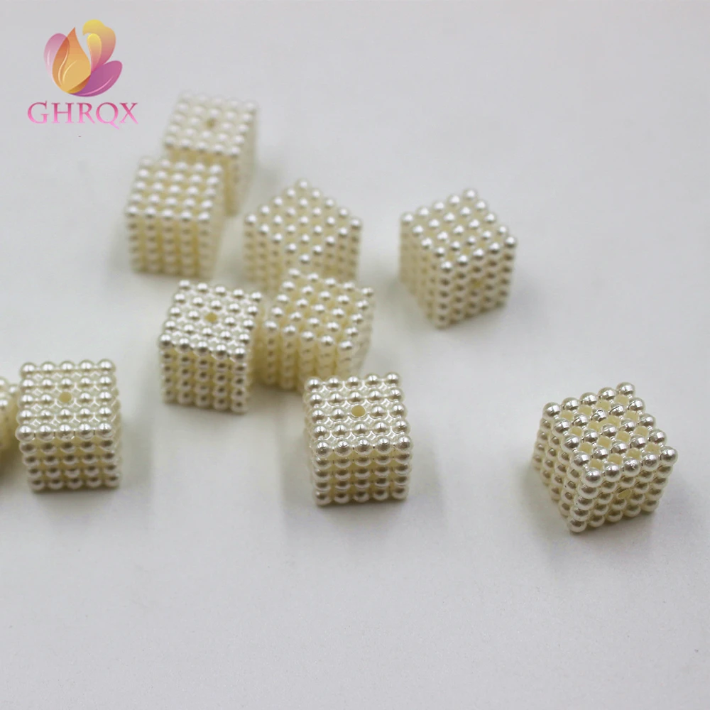 GHRQX New 12mm /14mm Square beads ABS imitation pearls mounted movable type for Jewelry accessories 20 pcs
GHRQX New 12mm /14mm Square beads ABS imitation pearls mounted movable type for Jewelry accessories 20 pcs