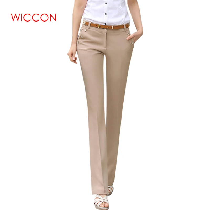 WICCON Trousers Women Pants 2019 Spring Summer Casual OL Formal Straight Pants Women Office Pants Solid Full Length Trousers
WICCON Trousers Women Pants 2019 Spring Summer Casual OL Formal Straight Pants Women Office Pants Solid Full Length Trousers