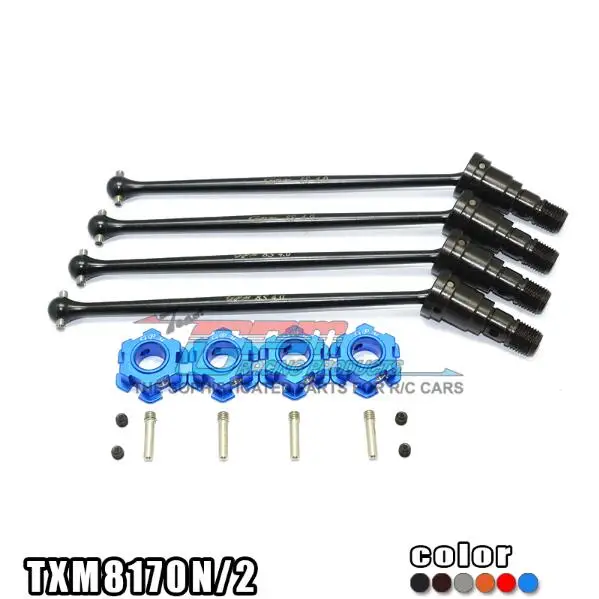 45# harden steel CVD drive shaft dogbone + hex hub for 1/5 TRAXXAS X-MAXX Xmaxx 8s
45# harden steel CVD drive shaft dogbone + hex hub for 1/5 TRAXXAS X-MAXX Xmaxx 8s