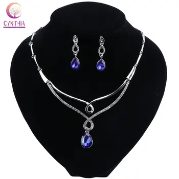 Jewelry Sets Women Luxury African Beads Jewelry Set Silver Color Indian Jewelry Set Water Drop Crystal Turkish Jewellery
Jewelry Sets Women Luxury African Beads Jewelry Set Silver Color Indian Jewelry Set Water Drop Crystal Turkish Jewellery