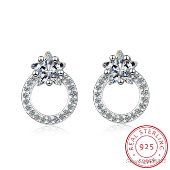 High Quality 7mm Round Cubic Zirconia Stud Earring for Women Fashion 925 Silver Sterling Femme Earring Fine Jewelry Brincos
High Quality 7mm Round Cubic Zirconia Stud Earring for Women Fashion 925 Silver Sterling Femme Earring Fine Jewelry Brincos