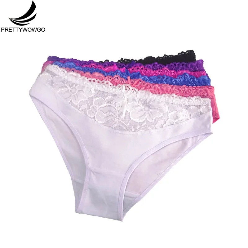 Prettywowgo (6 pcs/ lot ) New Arrival 2017 High Quality Womens 6 Color Cotton Lace Underwear 1016
Prettywowgo (6 pcs/ lot ) New Arrival 2017 High Quality Womens 6 Color Cotton Lace Underwear 1016