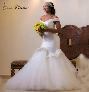 Cap Sleeve Crystal Elegant Satin Mermaid Wedding Dresses Special Design Pure white mariage Bride Gown Wedding Dress W0398
Cap Sleeve Crystal Elegant Satin Mermaid Wedding Dresses Special Design Pure white mariage Bride Gown Wedding Dress W0398
