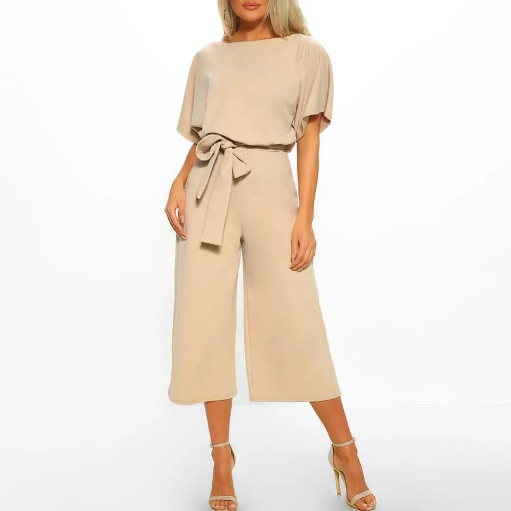 2019 High Street Wear Long Length Jumpsuit Women Short Sleeve Playsuit Clubwear Straight Leg Jumpsuit With Belt Office lady AD
2019 High Street Wear Long Length Jumpsuit Women Short Sleeve Playsuit Clubwear Straight Leg Jumpsuit With Belt Office lady AD