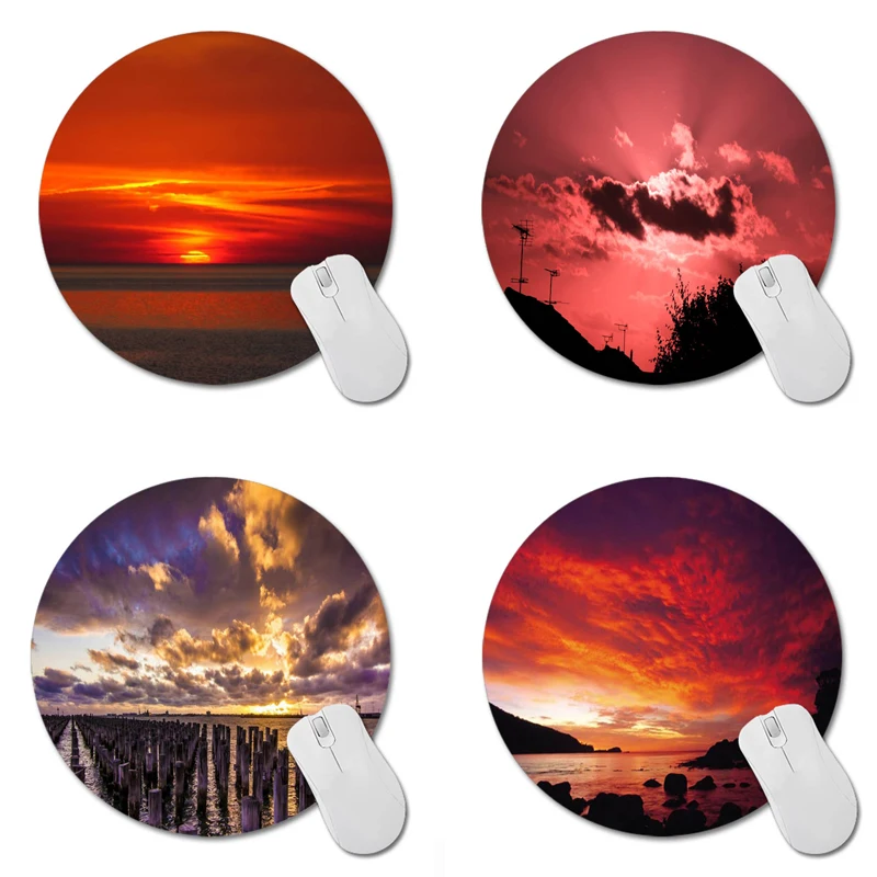 Sunset Bloody Sunset Art Print Mouse Pad Anti-Slip Round Mousepad Gift Gaming Speed Mice Mats
Sunset Bloody Sunset Art Print Mouse Pad Anti-Slip Round Mousepad Gift Gaming Speed Mice Mats