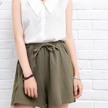 Explosion models women's cotton linen shorts summer new large size wide leg loose shorts casual section slim thin section Female
Explosion models women's cotton linen shorts summer new large size wide leg loose shorts casual section slim thin section Female