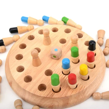 Kids Wooden Memory Match Stick Chess Game Fun Block Board Game Educational Color Cognitive Ability Toy for Children
Kids Wooden Memory Match Stick Chess Game Fun Block Board Game Educational Color Cognitive Ability Toy for Children