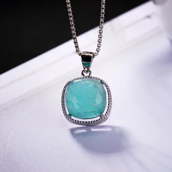 Silver S925 Pure Silver Tianhe St2018 Mosaic Square Exquisite Lady Style High-grade Jog Clavicle Chain Pendant Wholesale
Silver S925 Pure Silver Tianhe St2018 Mosaic Square Exquisite Lady Style High-grade Jog Clavicle Chain Pendant Wholesale