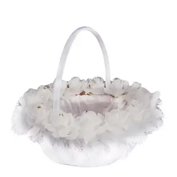 2018 New White Ostrich Hair Bridal Flower Basket Foam Fresh And Sweet Flower Girl Married Hand Flower Basket Wedding Decoration
2018 New White Ostrich Hair Bridal Flower Basket Foam Fresh And Sweet Flower Girl Married Hand Flower Basket Wedding Decoration
