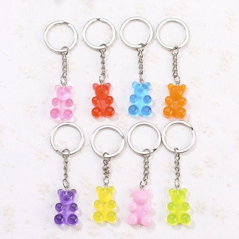 1pc Resin Keychain Pendants Flatback Glitter Gummy Bear Charms Colorful Car Handbag Keyrings
1pc Resin Keychain Pendants Flatback Glitter Gummy Bear Charms Colorful Car Handbag Keyrings