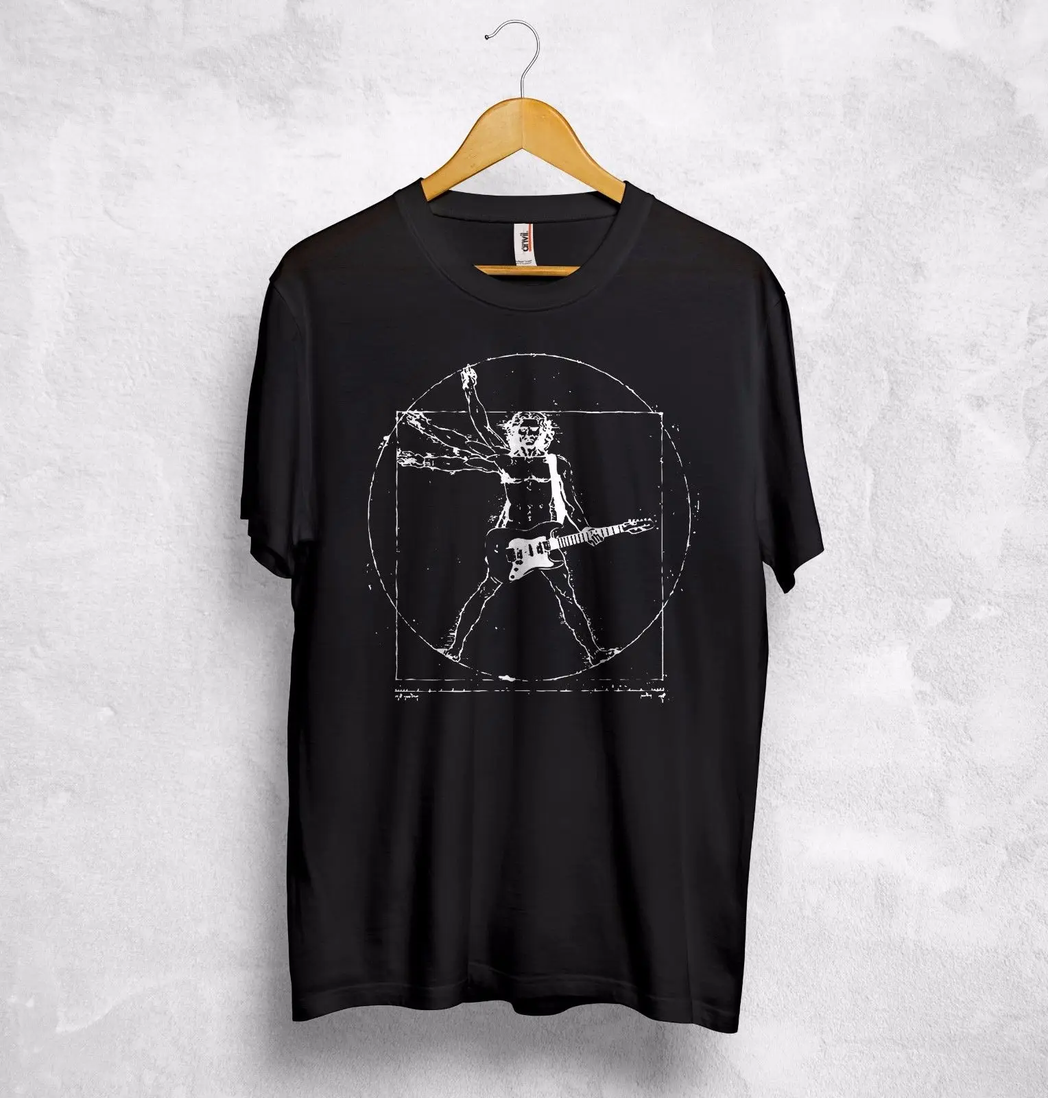 Gildan Guitar T Shirt Top Leonardo Da Vincis Vitruvian Man Metal Rock Music Band Gift Print T Shirt Men Summer Style
Gildan Guitar T Shirt Top Leonardo Da Vincis Vitruvian Man Metal Rock Music Band Gift Print T Shirt Men Summer Style