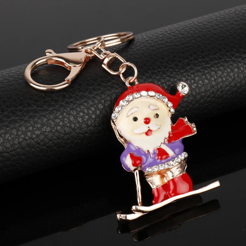 MQCHUN Santa Claus Key Chain Fashion Crystal Rhinestone Father Christmas Pendant Charm Key Ring Women's Bag Keychain Xmas Gifts
MQCHUN Santa Claus Key Chain Fashion Crystal Rhinestone Father Christmas Pendant Charm Key Ring Women's Bag Keychain Xmas Gifts