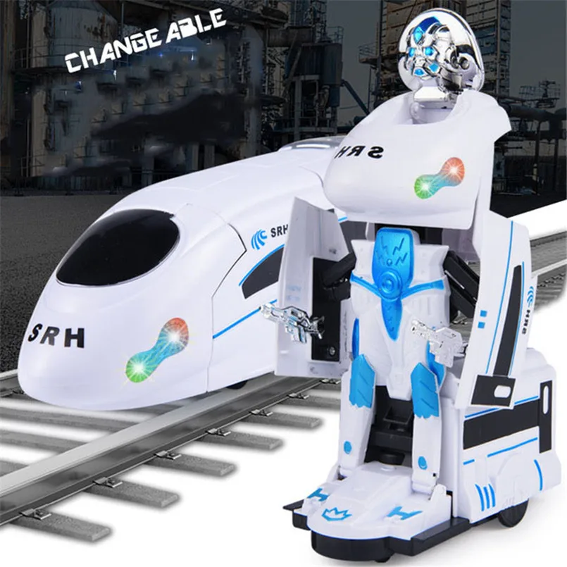 2 in 1 Electric Deformation Train Robot Musical Light Toy Car Model Universal Transformation Robots Children Boys Learning Toys
2 in 1 Electric Deformation Train Robot Musical Light Toy Car Model Universal Transformation Robots Children Boys Learning Toys