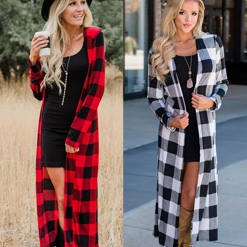 2019 Spring Fashion Ladies Plaid Blouse Shirt Casual Women Shirts Long Sleeve Summer Office Long Cardigan Coat Female Blusa
2019 Spring Fashion Ladies Plaid Blouse Shirt Casual Women Shirts Long Sleeve Summer Office Long Cardigan Coat Female Blusa