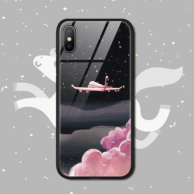 Tempered Glass Cover For iPhone 7 Plus 6 6s S Fundas For iPhone 8 Plus Coque For iPhone X Xs Max XR 7plus TPU Couple Space Case
Tempered Glass Cover For iPhone 7 Plus 6 6s S Fundas For iPhone 8 Plus Coque For iPhone X Xs Max XR 7plus TPU Couple Space Case