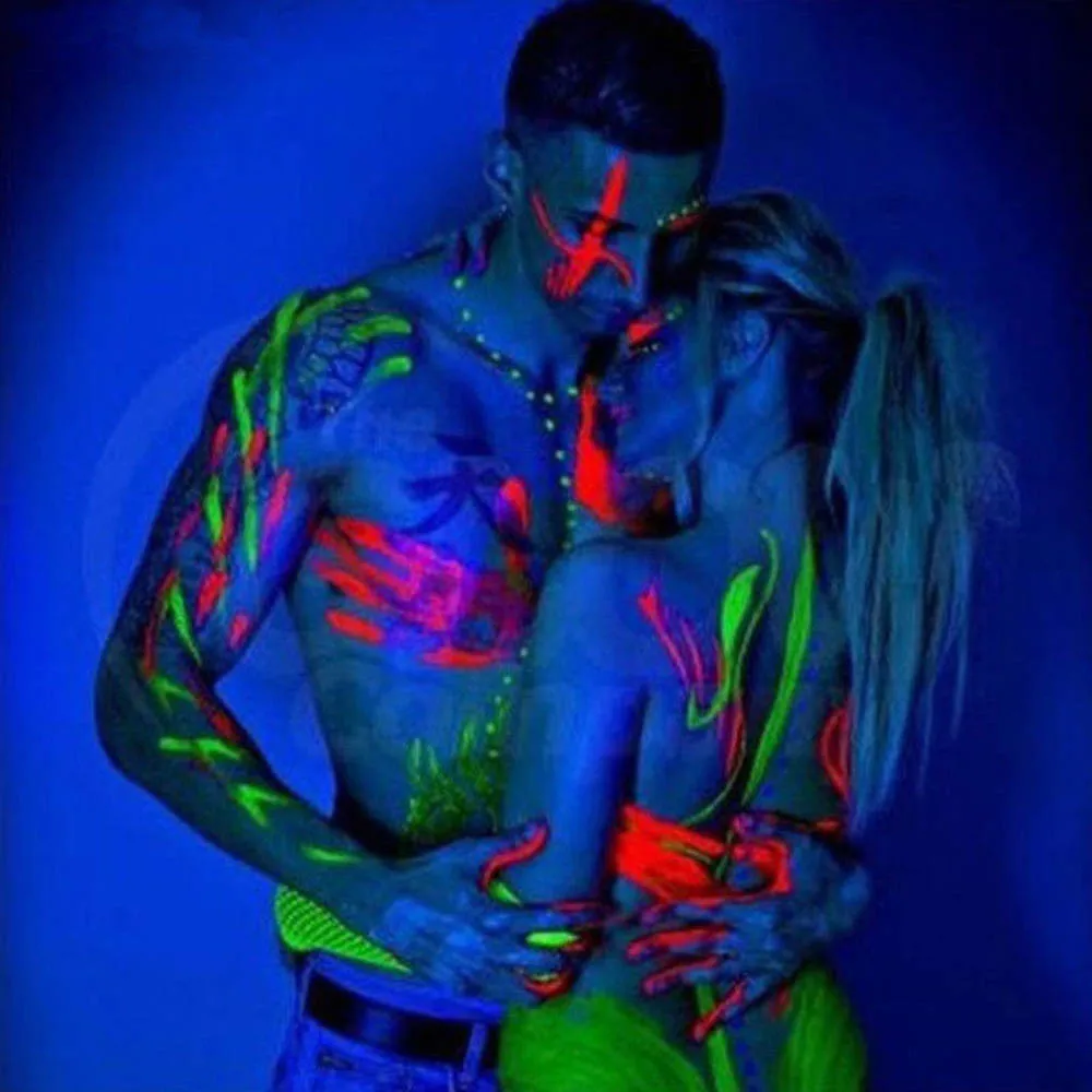 Crazy group body paint ladies fan pictures