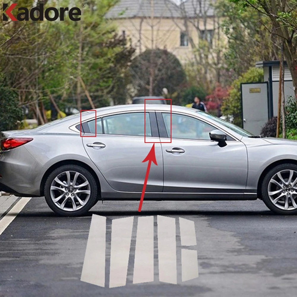 For Mazda 6 M6 Atenza 2013 2014 2015 Stainless Steel Car Door Window Frame Center Pillars B+C Cover Trim Exterior Accessories
For Mazda 6 M6 Atenza 2013 2014 2015 Stainless Steel Car Door Window Frame Center Pillars B+C Cover Trim Exterior Accessories