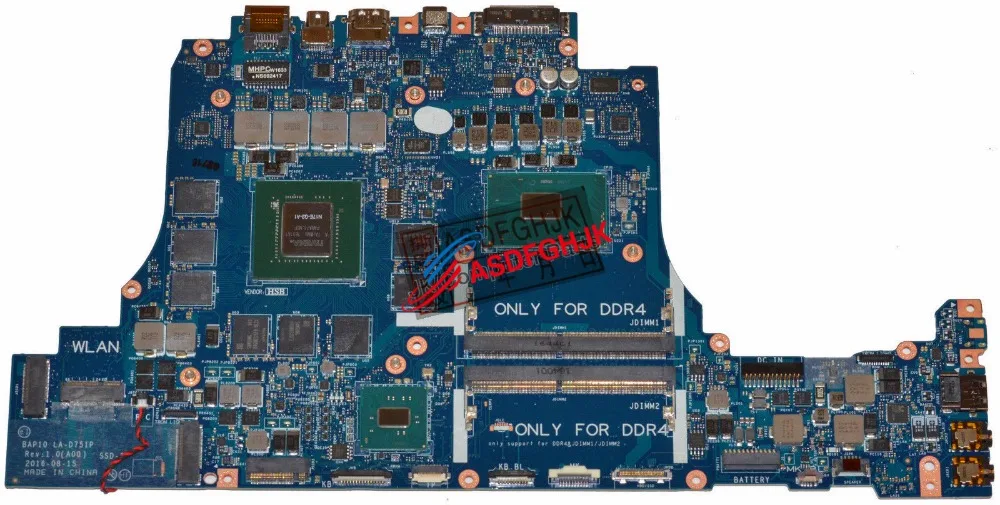 Материнская плата для ноутбука Dell Alienware 17 R4 GTX1070/8G w/ i7-6700HQ 2 6 Ghz CPU KPYXX CN-0KPYXX 0KPYXX |