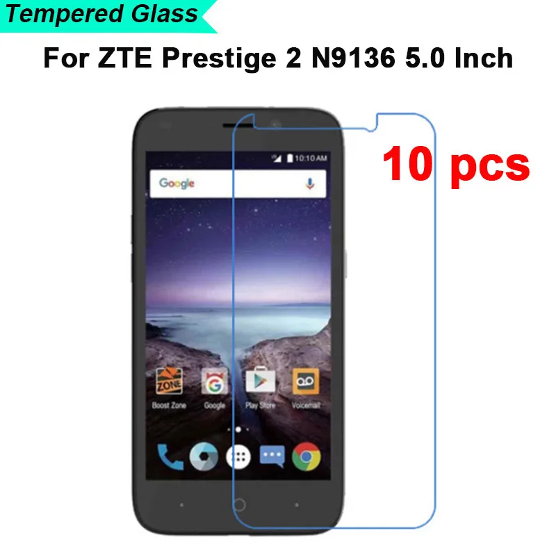 10 шт./лот для ZTE Prestige 2 II N9136 5 0 дюйма твердость 9H 2.5D ультратонкая закаленная