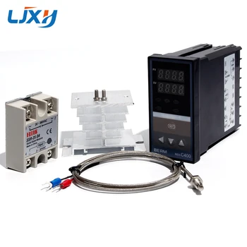 LJXH Dual Digital PID Temperature Controller REX-C400 + 25DA/40DA/75DA Solid State Relay + 1m M6 Thread K Thermocouple+Heat Sink
LJXH Dual Digital PID Temperature Controller REX-C400 + 25DA/40DA/75DA Solid State Relay + 1m M6 Thread K Thermocouple+Heat Sink