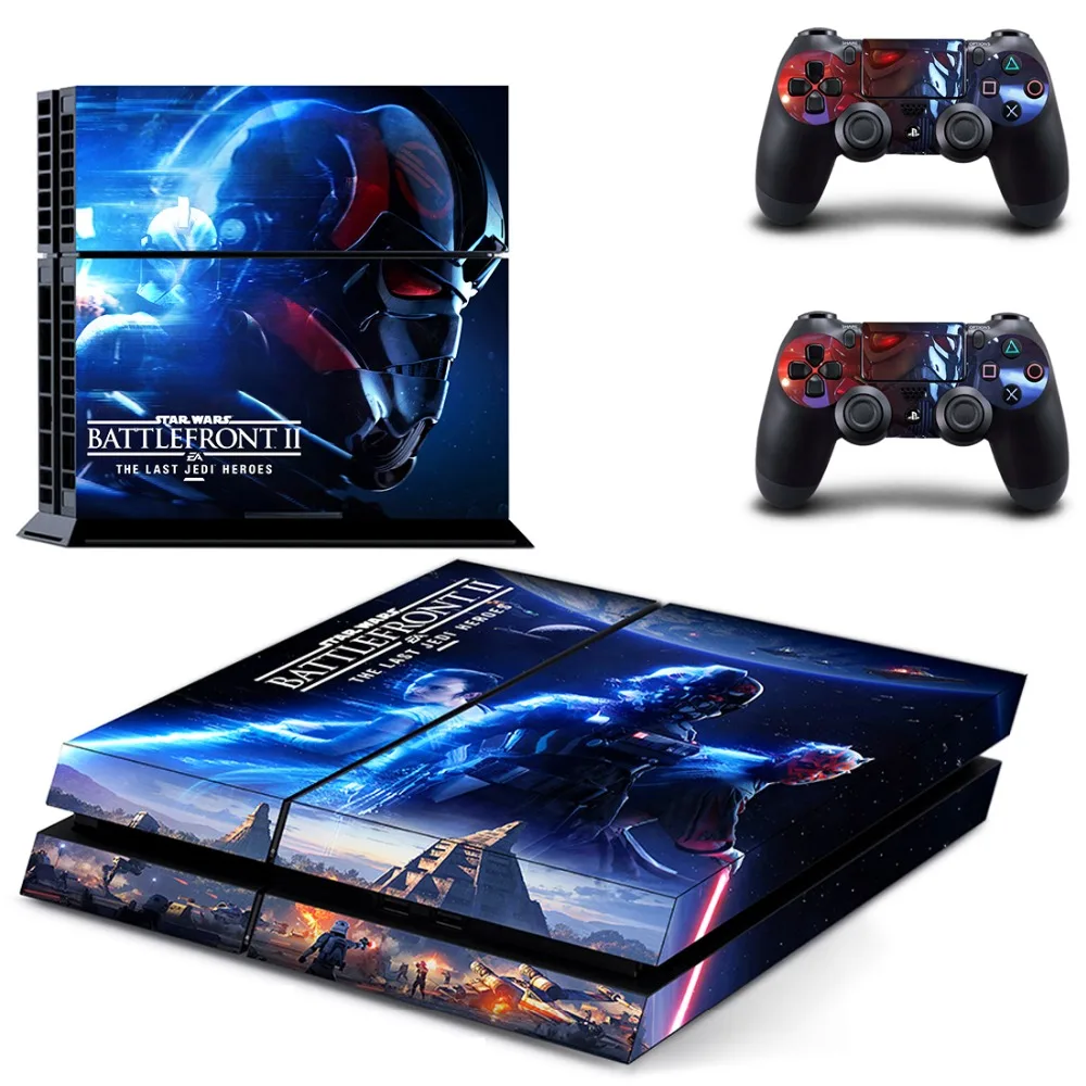 

Star Wars Battlefront 2 PS4 Skin Sticker Decal Vinyl for Sony Playstation 4 Console and 2 Controllers PS4 Skin Sticker