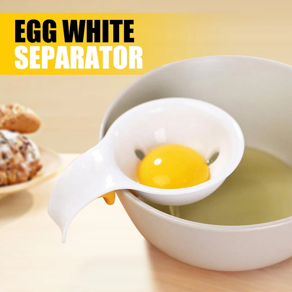 Plastic Egg White Yolk Seperator Sieve Tools Cooking Gadget PP+TPR Egg White Separator Utensils Kitchen Accessories With Holder
Plastic Egg White Yolk Seperator Sieve Tools Cooking Gadget PP+TPR Egg White Separator Utensils Kitchen Accessories With Holder