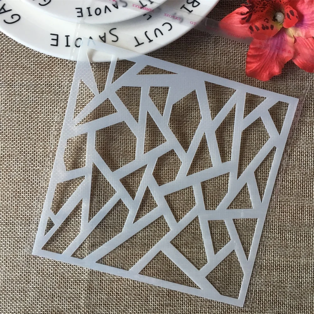 6" Fragment Line Texture DIY Layering Stencils Wall Painting Scrapbook Coloring Embossing Album Decorative Paper Card Template
6" Fragment Line Texture DIY Layering Stencils Wall Painting Scrapbook Coloring Embossing Album Decorative Paper Card Template