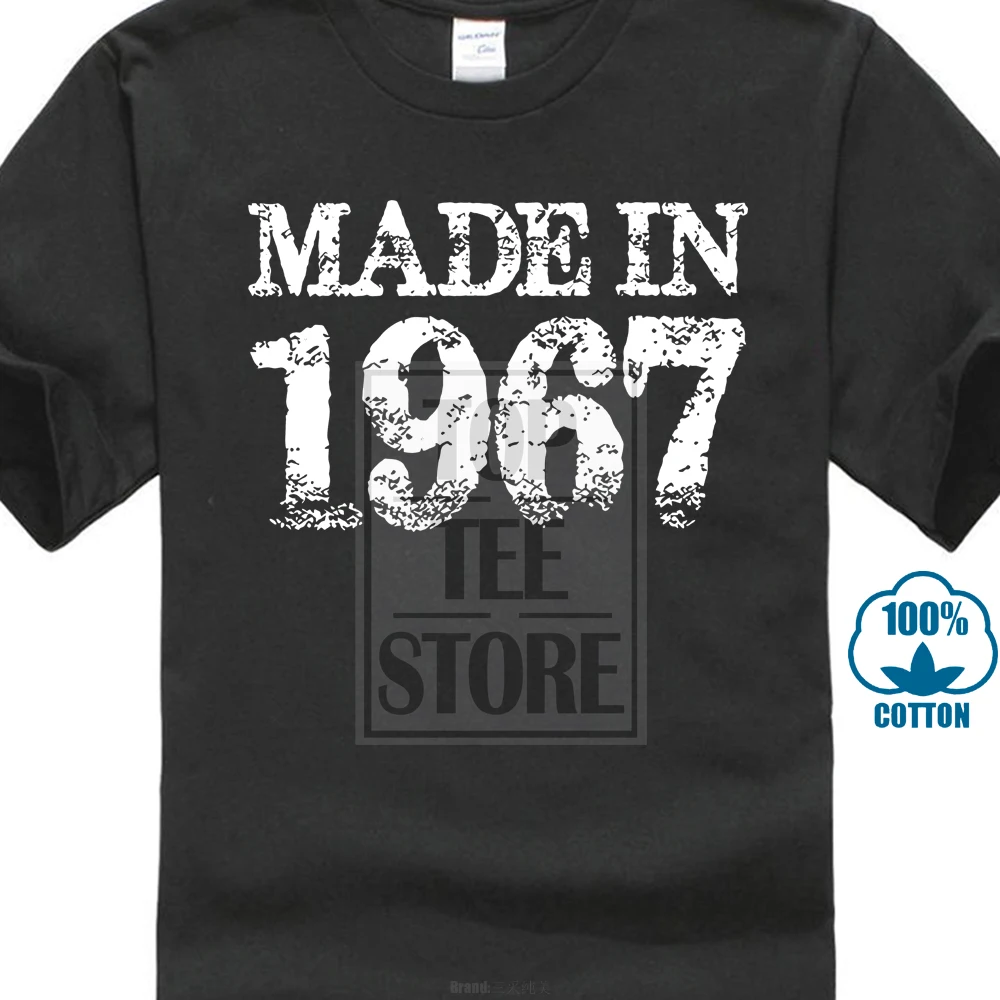 Fashion Funny Tops Tees Made In 1967 Distrested 50Th Birthday Premium Men'S T Shirt Hipster O Neck Cool Tops
Fashion Funny Tops Tees Made In 1967 Distrested 50Th Birthday Premium Men'S T Shirt Hipster O Neck Cool Tops