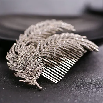 GETNOIVAS 1pc Silver Color Rhinestone Leaf Hair Comb Tiara de Noiva Headpiece Hair Jewelry Women Wedding Hair Accessories SL
GETNOIVAS 1pc Silver Color Rhinestone Leaf Hair Comb Tiara de Noiva Headpiece Hair Jewelry Women Wedding Hair Accessories SL