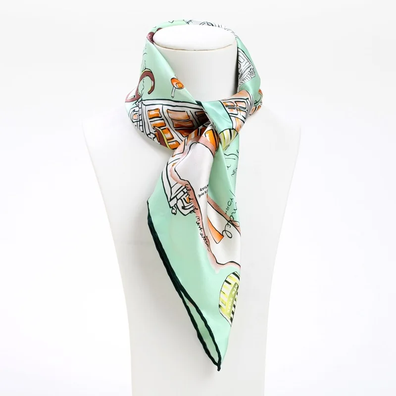 Super Fashion Print Bandana Small Square Silk Scarf Neckerchief 55cm Women 100% Pure Silk Scarves Wraps High Style Hand Roll
Super Fashion Print Bandana Small Square Silk Scarf Neckerchief 55cm Women 100% Pure Silk Scarves Wraps High Style Hand Roll