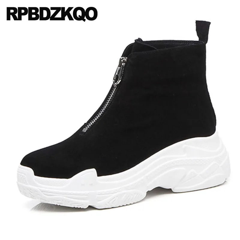Wedge Women Boots Winter 2018 Flatform Suede Sneakers Platform Black Shoes Sheepskin Booties Muffin High Heel Harajuku Round Toe
Wedge Women Boots Winter 2018 Flatform Suede Sneakers Platform Black Shoes Sheepskin Booties Muffin High Heel Harajuku Round Toe