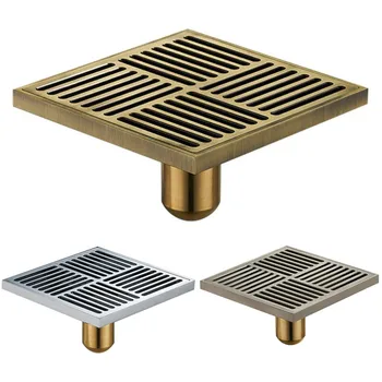 15x15cm Bathroom Brass Anti-blocking Deep Water Floor Drain Large Displacement Water Balcony Sewer Deodorant Floor Drain
15x15cm Bathroom Brass Anti-blocking Deep Water Floor Drain Large Displacement Water Balcony Sewer Deodorant Floor Drain