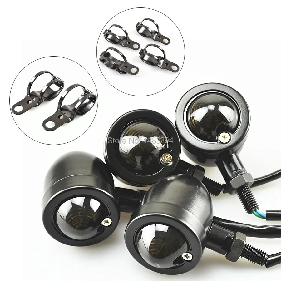 4x Motorcycle Bulb Bullet Turn Signal Light Indicator WIth Relocation Bracket Fits For Harley Yamaha Honda New
4x Motorcycle Bulb Bullet Turn Signal Light Indicator WIth Relocation Bracket Fits For Harley Yamaha Honda New