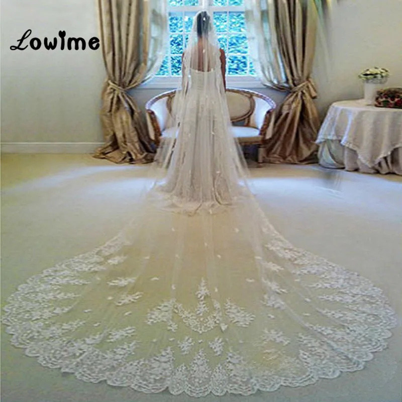 Lace Appliqued 3 Meters Long Wedding Veil Wedding Accessories In Stock Bridal Veil With Comb Wholesale Veu De Noiva Mariage
Lace Appliqued 3 Meters Long Wedding Veil Wedding Accessories In Stock Bridal Veil With Comb Wholesale Veu De Noiva Mariage