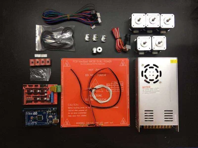 3D printer parts New DIY Kit with Mega 2560 R3+RAMPS 1.4 Board+4pcs Step A4988 Stepper Motor Drivers+5pcs NEMA17 stepper motors
3D printer parts New DIY Kit with Mega 2560 R3+RAMPS 1.4 Board+4pcs Step A4988 Stepper Motor Drivers+5pcs NEMA17 stepper motors