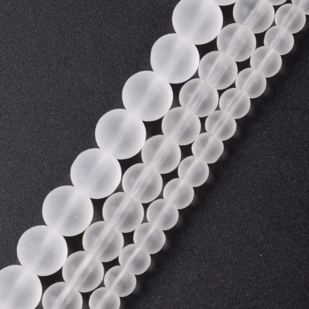 Wholesale Dull Polish White Crystal Round Loose Beads For Jewelry Making 6 8 10 12mm 15inch Glass Beads Diy Bracelet Jewellery
Wholesale Dull Polish White Crystal Round Loose Beads For Jewelry Making 6 8 10 12mm 15inch Glass Beads Diy Bracelet Jewellery