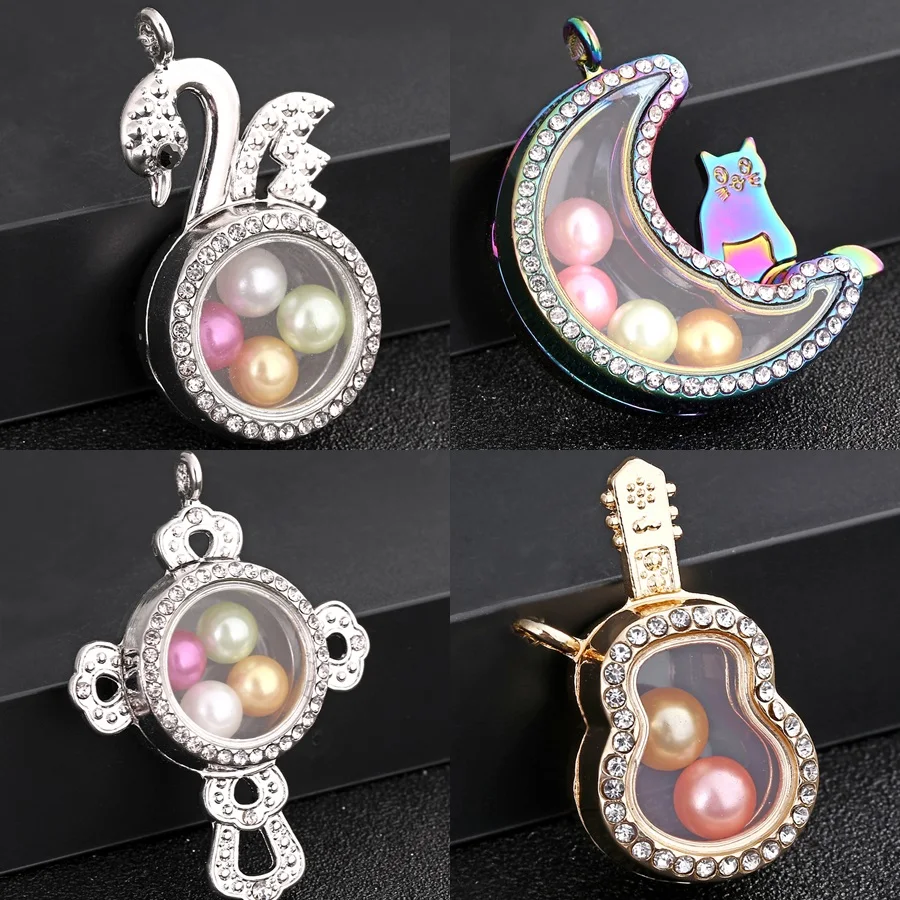 3colors Glass Pendant Living Memory Photo Lockets Pearl Cage Charms Rhinestone Floating Lockets Pendant
3colors Glass Pendant Living Memory Photo Lockets Pearl Cage Charms Rhinestone Floating Lockets Pendant