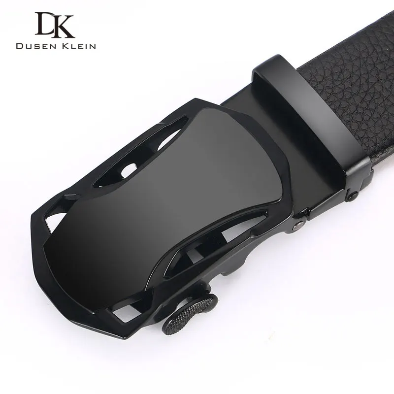 

Dusen Klein 2018 New Designer Automatic Buckle Cowhide Leather men belt Fashion Luxury belts for men designer belts DK-T111