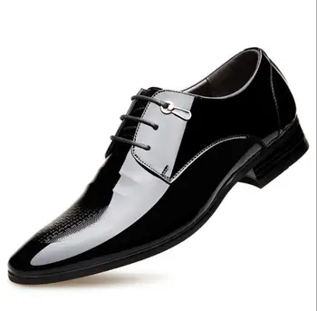 2019 newMen's Quality elegant Patent Leather Shoes Wedding formal Shoes italian Leather office Soft Man brown Dress party Shoes
2019 newMen's Quality elegant Patent Leather Shoes Wedding formal Shoes italian Leather office Soft Man brown Dress party Shoes