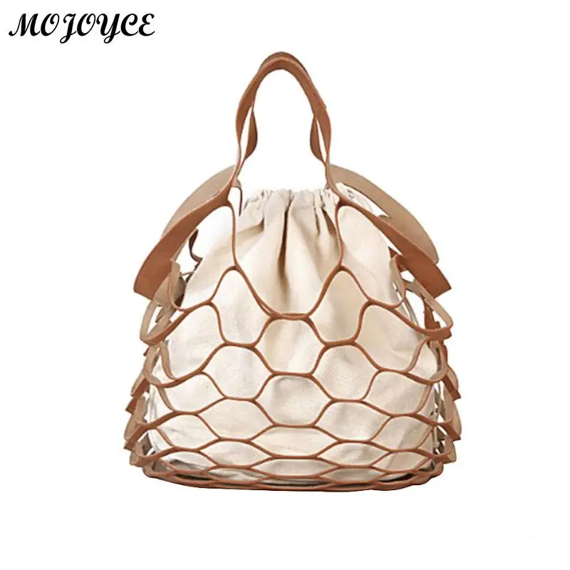 Fashion Hollow Out Mesh Design Women Handbags Holiday Tote Canvas Lady Beach Bags Net Shopping Bag String Bucket Bolsas Feminina
Fashion Hollow Out Mesh Design Women Handbags Holiday Tote Canvas Lady Beach Bags Net Shopping Bag String Bucket Bolsas Feminina