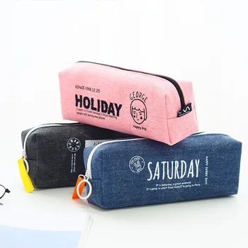 1pcs Korea simple small fresh pencil bag student stationery bag pencil case Mai and George's holiday square pencil case
1pcs Korea simple small fresh pencil bag student stationery bag pencil case Mai and George's holiday square pencil case