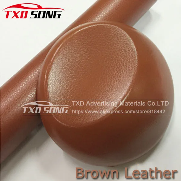 Brown Leather Pattern PVC Adhesive Vinyl Film Stickers For Auto Car Body Internal Decoration Vinyl Wrap 10/20/30/40/50/60x152CM
Brown Leather Pattern PVC Adhesive Vinyl Film Stickers For Auto Car Body Internal Decoration Vinyl Wrap 10/20/30/40/50/60x152CM