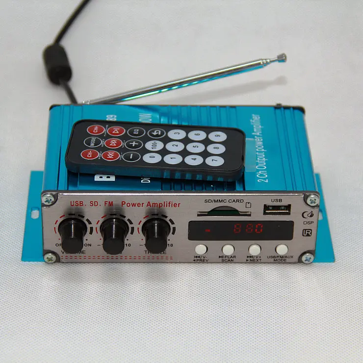 DC12V 30W+30W Hi-Fi Mini Amplifiers Audio for Motorcycle Auto Car Home Power Amplifier Stereo Sound Mode with USB/MP3/FM/DVD/SD
DC12V 30W+30W Hi-Fi Mini Amplifiers Audio for Motorcycle Auto Car Home Power Amplifier Stereo Sound Mode with USB/MP3/FM/DVD/SD