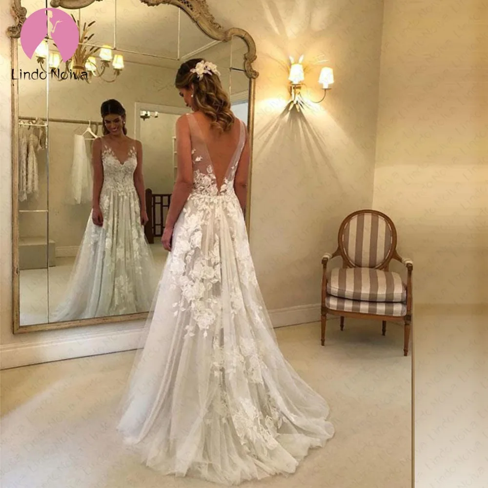 Boho Wedding Dresses 2019 New Style Tulle Appliques V Neck Bohemian Bridal Gowns Lace Wedding Dress Robe De Mariee
Boho Wedding Dresses 2019 New Style Tulle Appliques V Neck Bohemian Bridal Gowns Lace Wedding Dress Robe De Mariee
