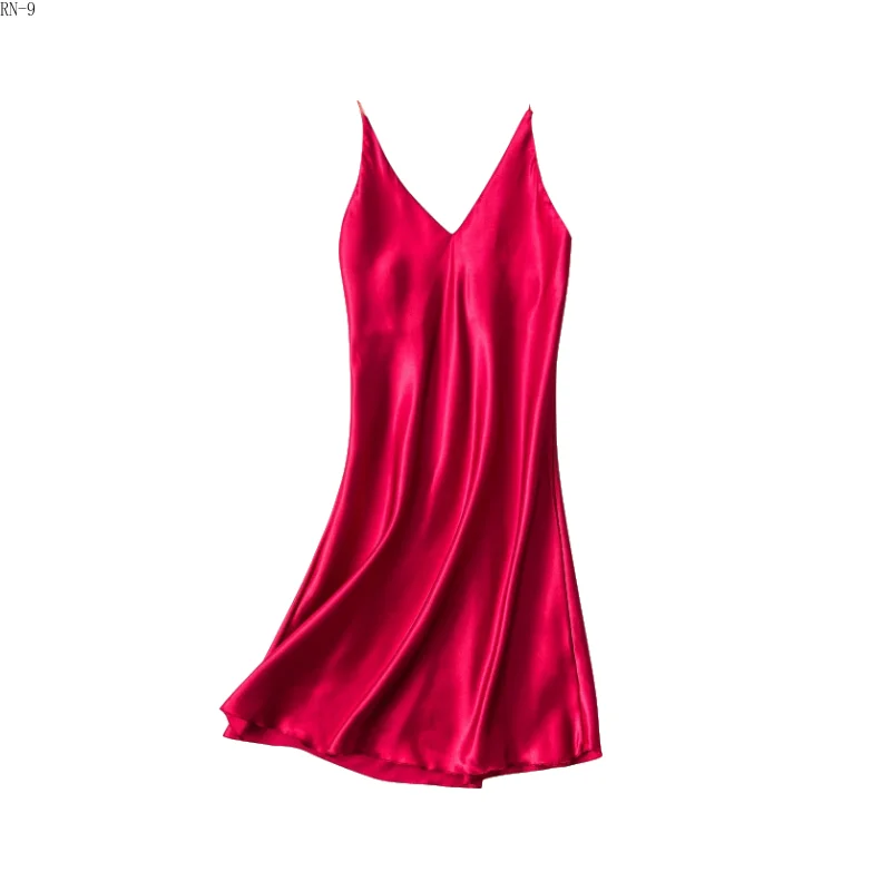 Spring Women Sleepwear 2019 Summer Ladies' Sling Dress Female Silk V Sexy Pyjamas Girls Nightgowns Sleepwear Womens Night Dress
Spring Women Sleepwear 2019 Summer Ladies' Sling Dress Female Silk V Sexy Pyjamas Girls Nightgowns Sleepwear Womens Night Dress