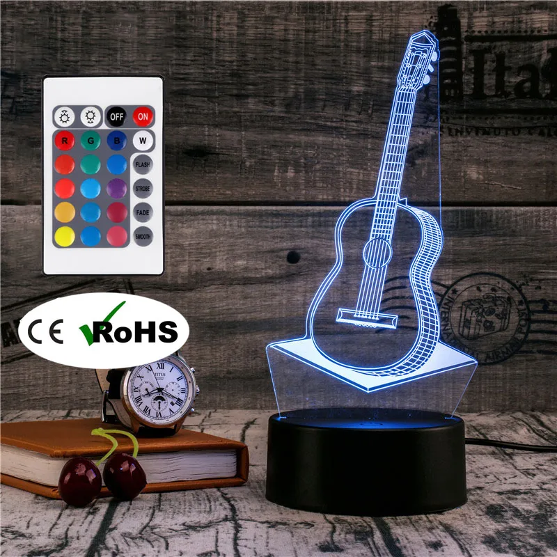 3D Led Novety Lighting Creative Gift Night Light Table Lamp Bedside Guitar Light Led Home Corridor Hotel Party Atmosphere Lights
3D Led Novety Lighting Creative Gift Night Light Table Lamp Bedside Guitar Light Led Home Corridor Hotel Party Atmosphere Lights